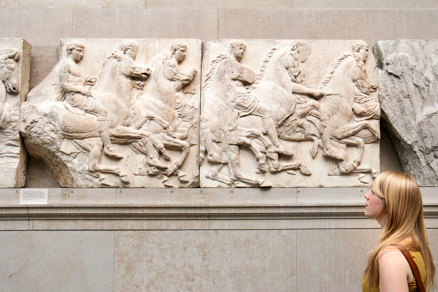 Frises du Parthénon, British Museum, Londres, Angleterre / Parthenon friezes, British Museum, London, England, UK