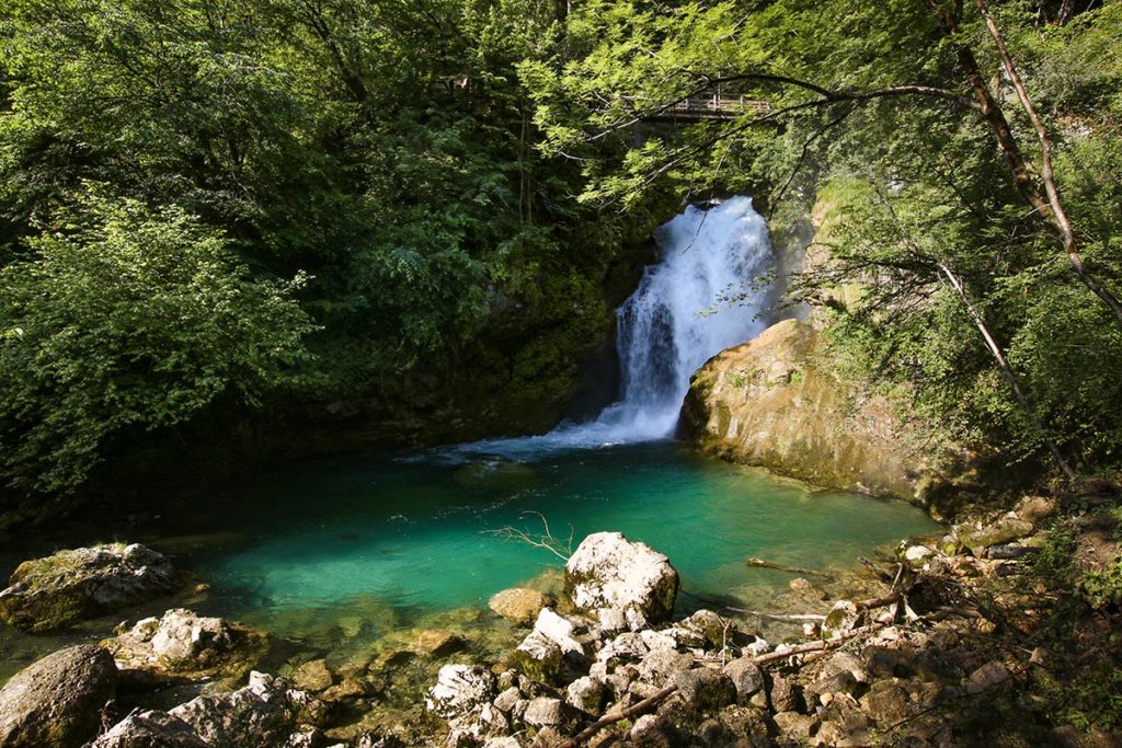 Chutes, Gorges de Vintgar, Slovénie / Falls, Vintgar gorges, Slovenia