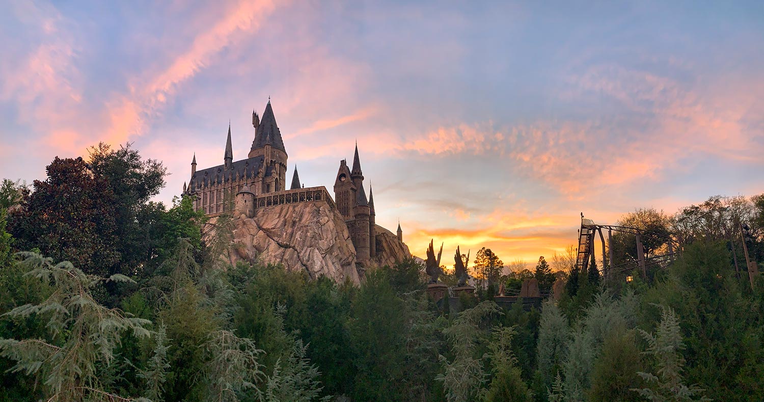 Château de Poudlard, Monde de Harry Potter, Universal Orlando, Floride, États-Unis / Hogwarts Castle, Wizarding World of Harry Potter, Universal Orlando, Florida, USA