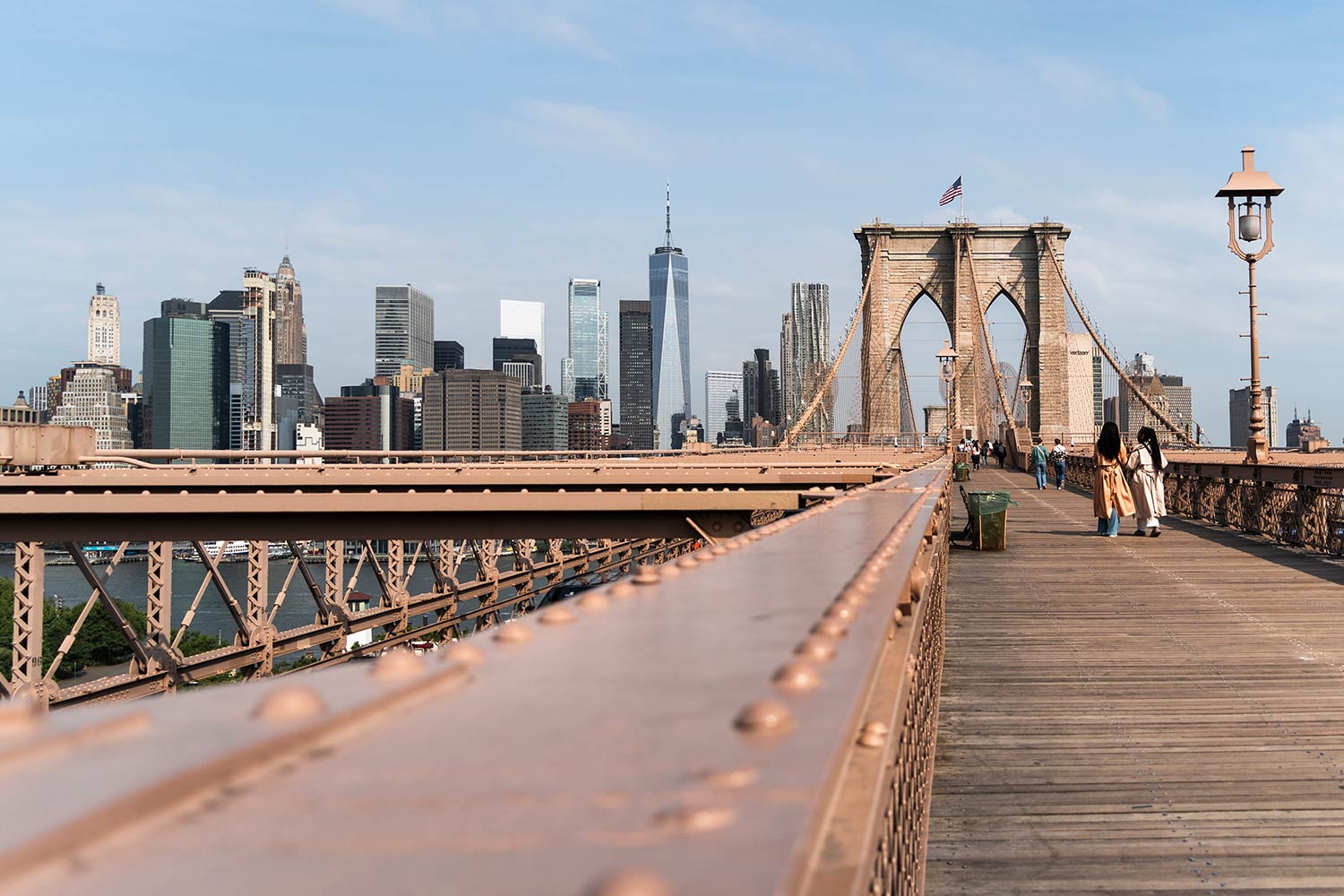 Pont de Brooklyn, Brooklyn, New York, NY, États-Unis / Brooklyn Bridge, Brooklyn, New York, NYC, USA