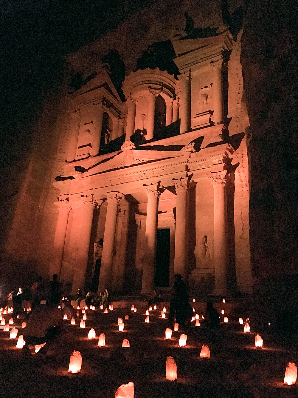 Le Trésor, Petra la nuit, Jordanie / Treasury, Petra by night, Jordan