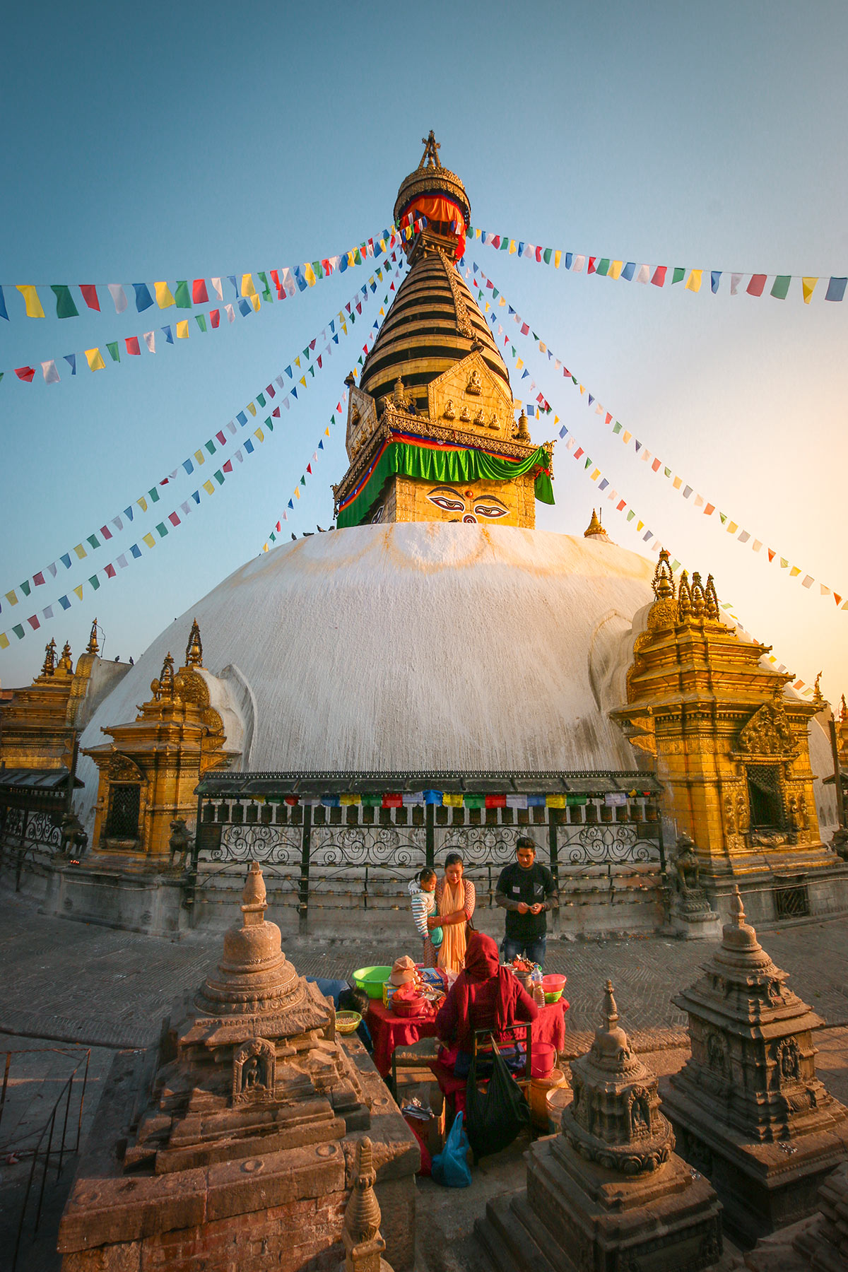 Temple Swayambhunath, Katmandou, Népal / Swayambhunath Temple, Katmandou, Nepal