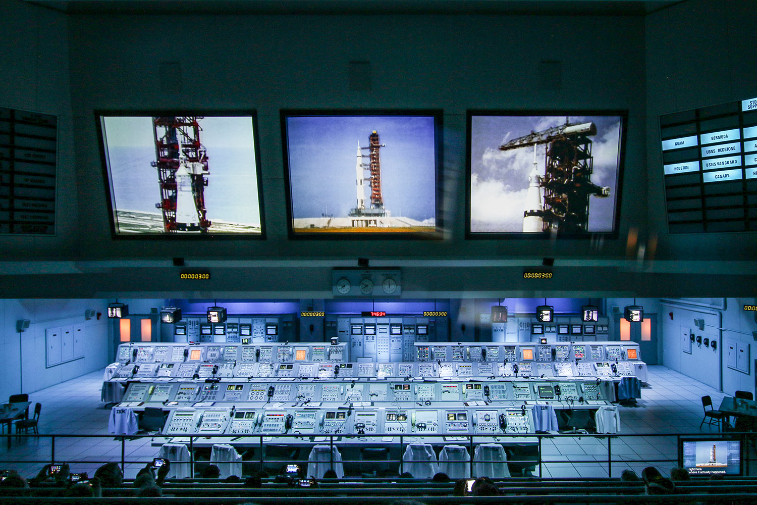 Centre de contrôle Apollo, Space Kennedy Center, Orlando, Floride, États-Unis / Apollo control center, NASA, Kennedy Space Center, Florida, USA
