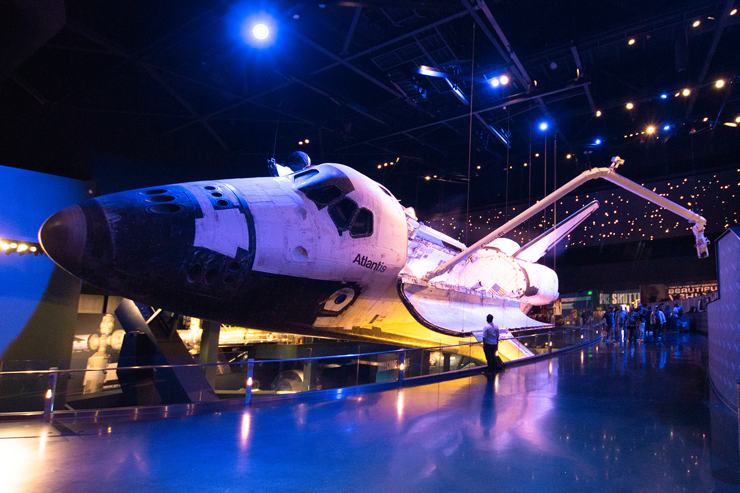 Navette spatiale Atlantis, Space Kennedy Center, Orlando, Floride, États-Unis / Atlantis Space Shuttle, NASA, Kennedy Space Center, Florida, USA