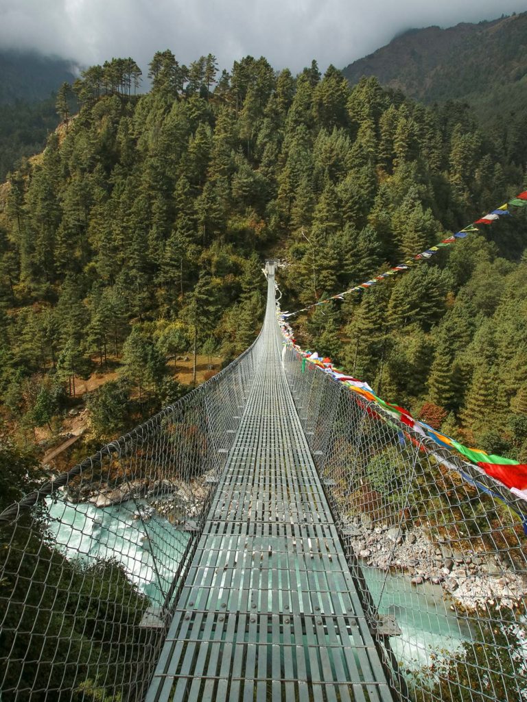 Pont, Dudh Kosi, Népal / Bridge, Dudh Kosi, Nepal