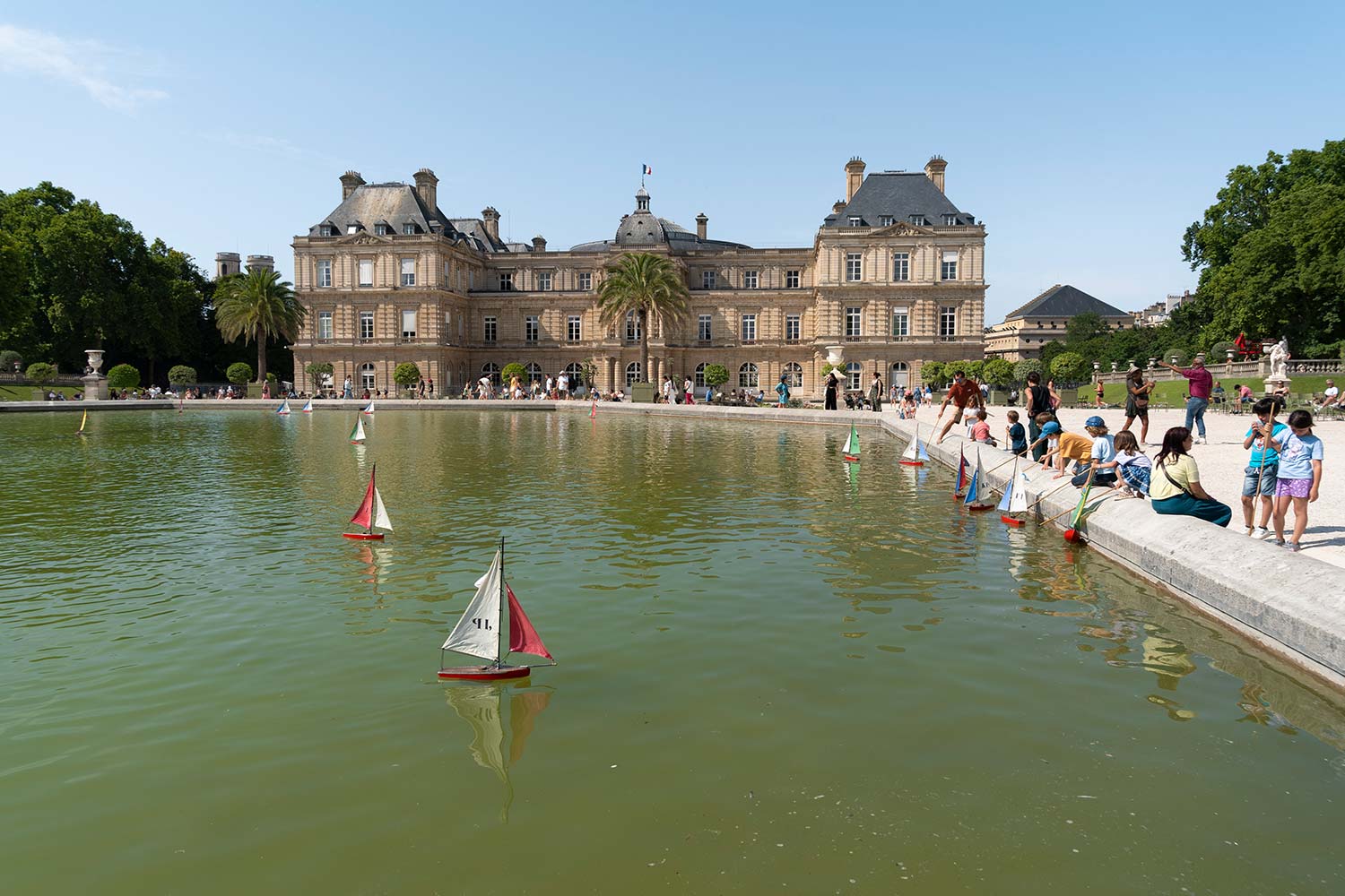 Bateaux, Voiliers, Palais, Jardins du Luxembourg, Paris, France / Boats, Luxembourg Gardens, Paris, France