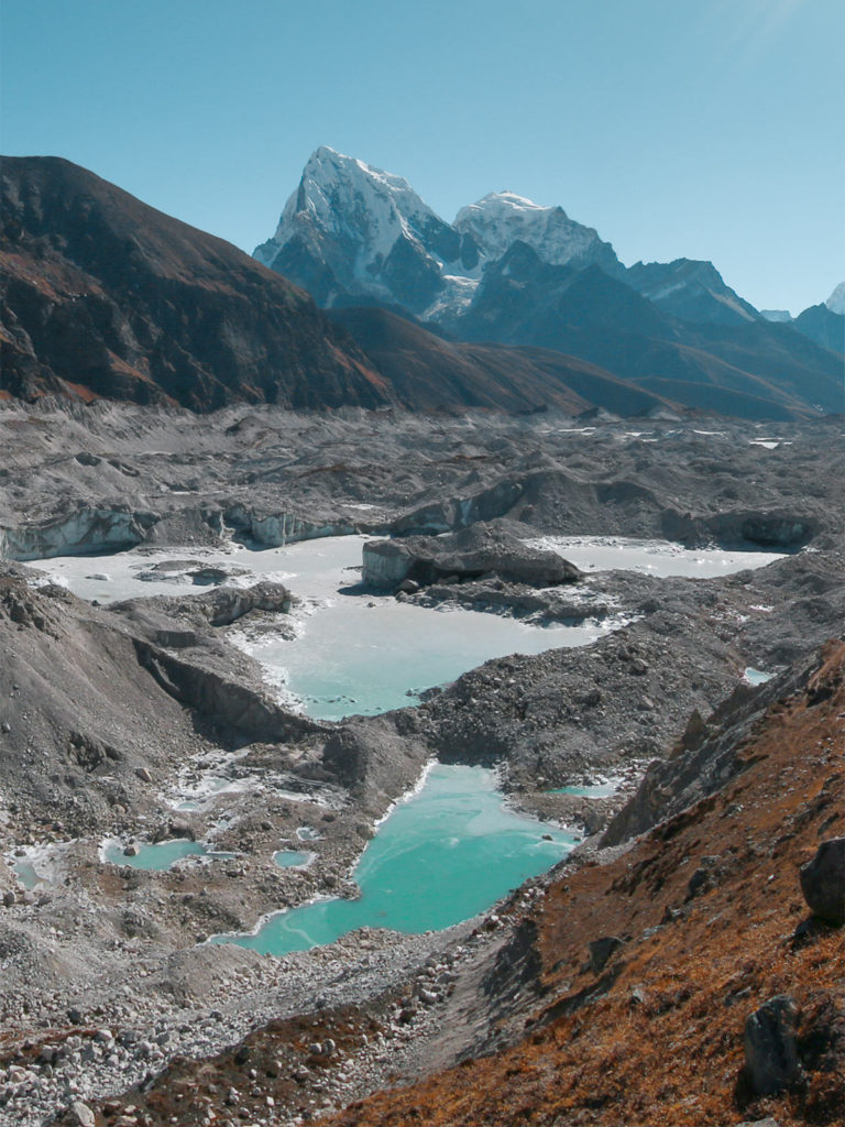 Glacier Ngozumpa, Gokyo, Népal / Ngozumpa glacier, Gokyo, Nepal