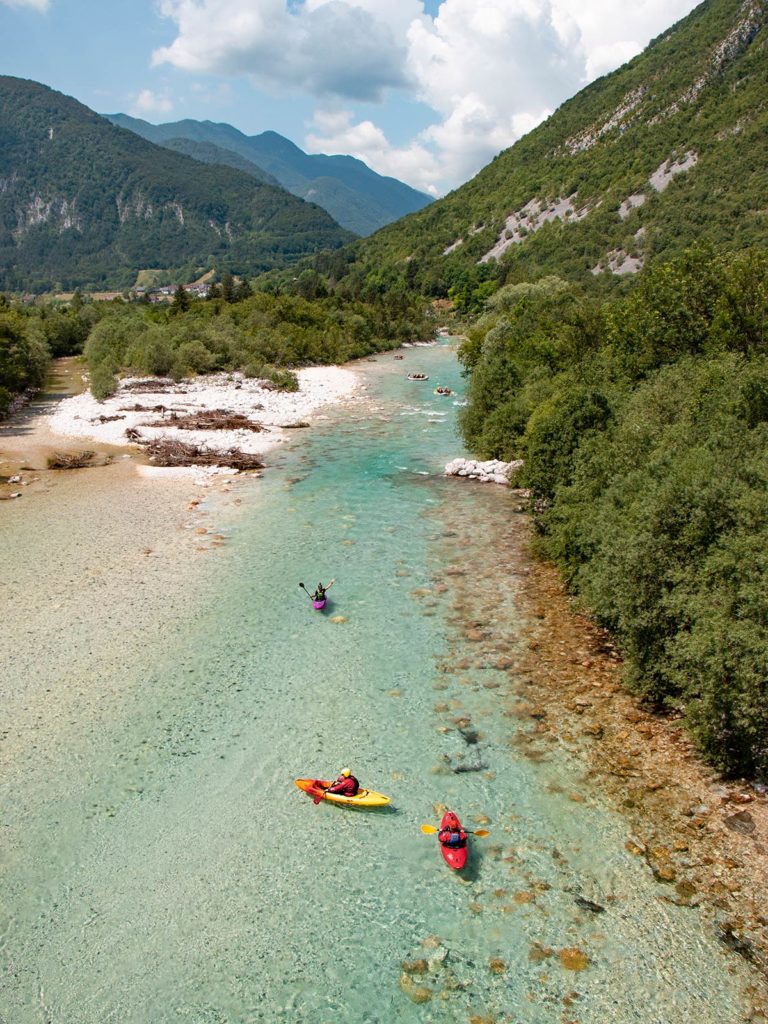 Kayak, Vallée de la Soca, Slovénie / Kayak, Soča valley, Slovenia