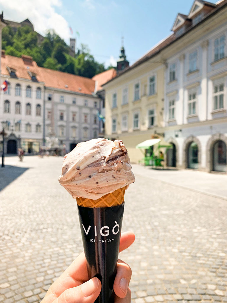 Gelato Vigò crème glacée, Ljubljana, Slovénie / Gelato Vigò ice cream, Ljubljana, Slovenia