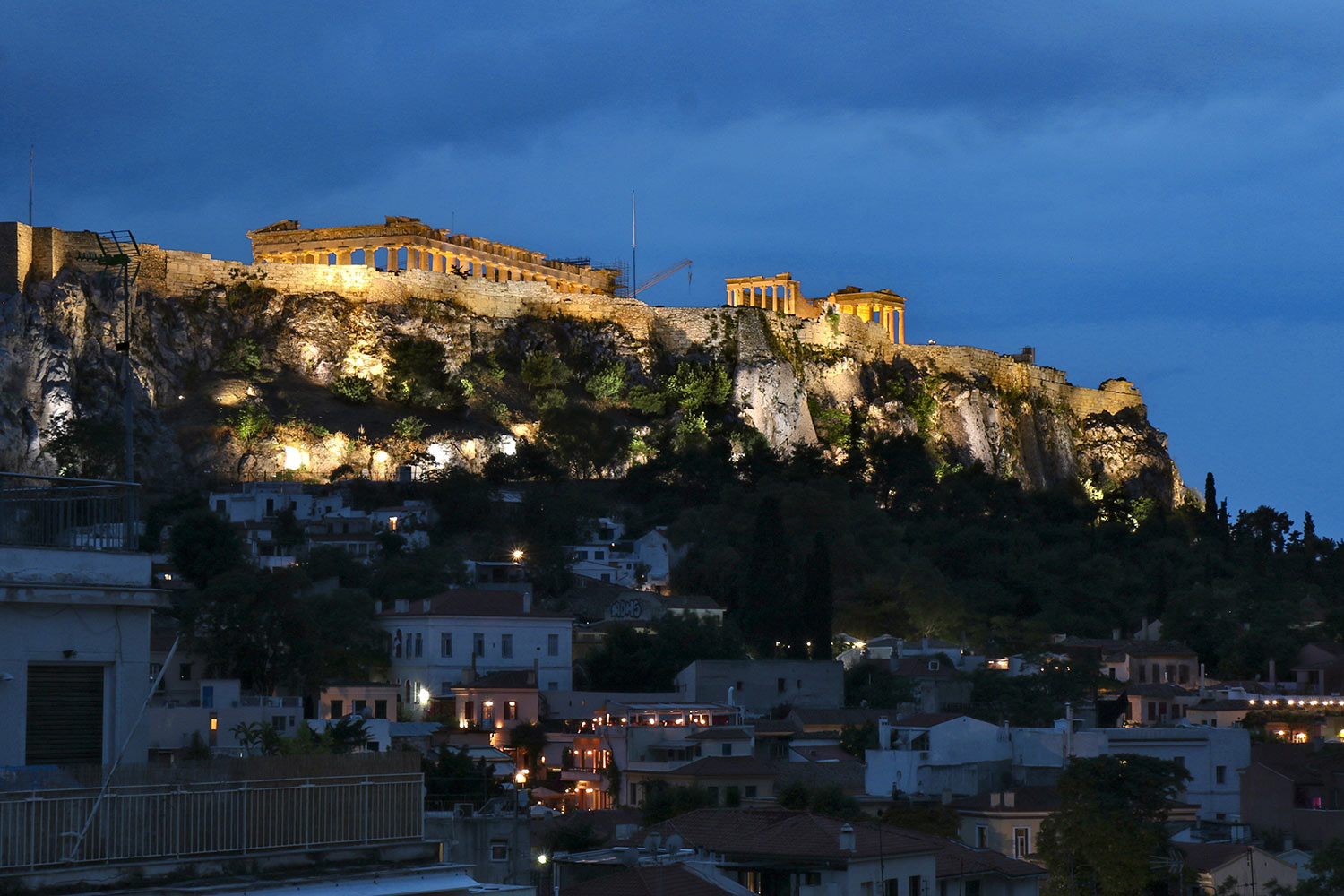 Acropolis by night, Athens, Greece / Acropolis by night, Athens, Greece