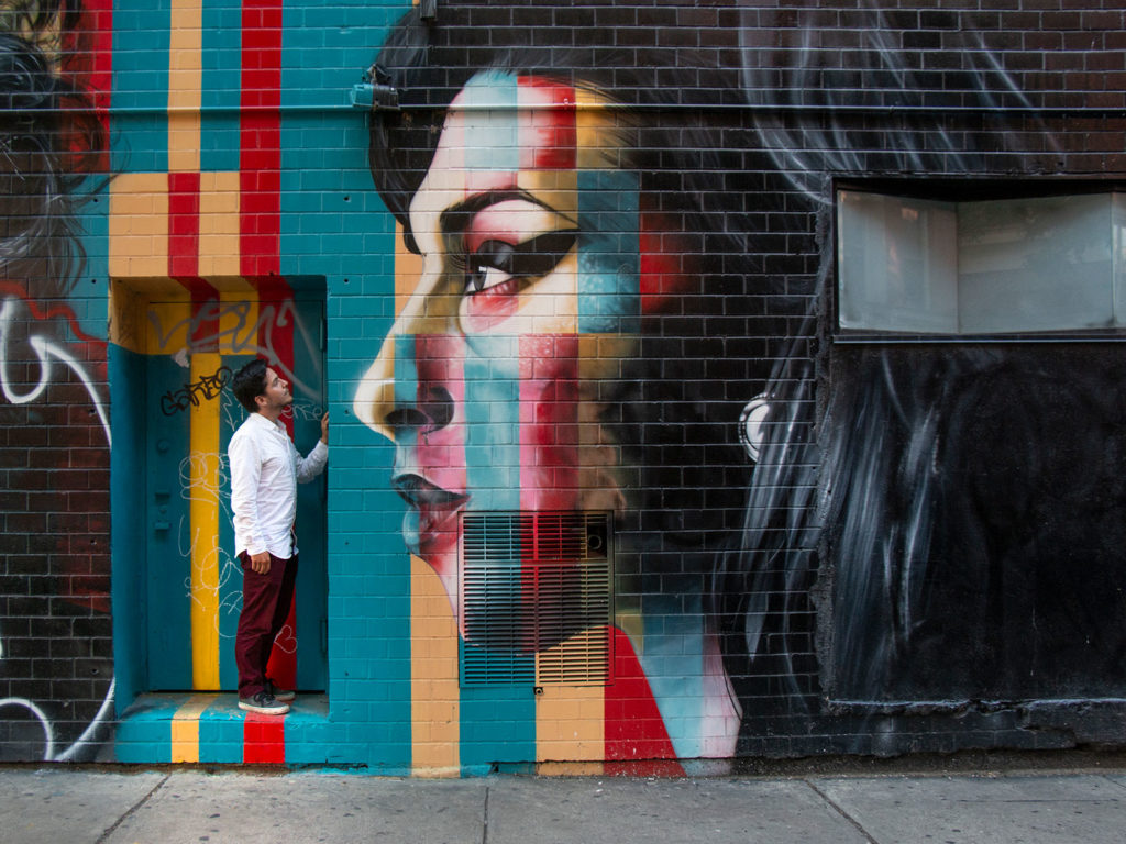 Murale, Amy Winehouse, Club des 27, Kobra, New York, NY, États-Unis / Mural, Amy Winehouse, 27 Club, Kobra, New York City, NY, USA
