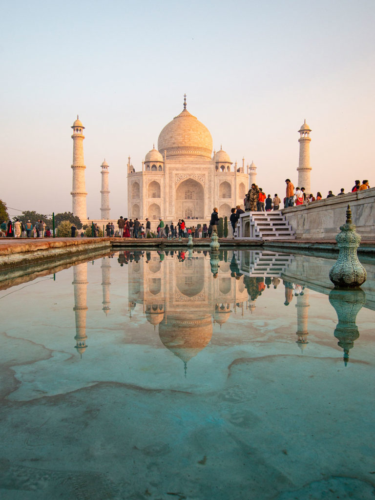 Vue classique, Taj Mahal, Agra, Inde / Classic view, Taj Mahal, Agra, India