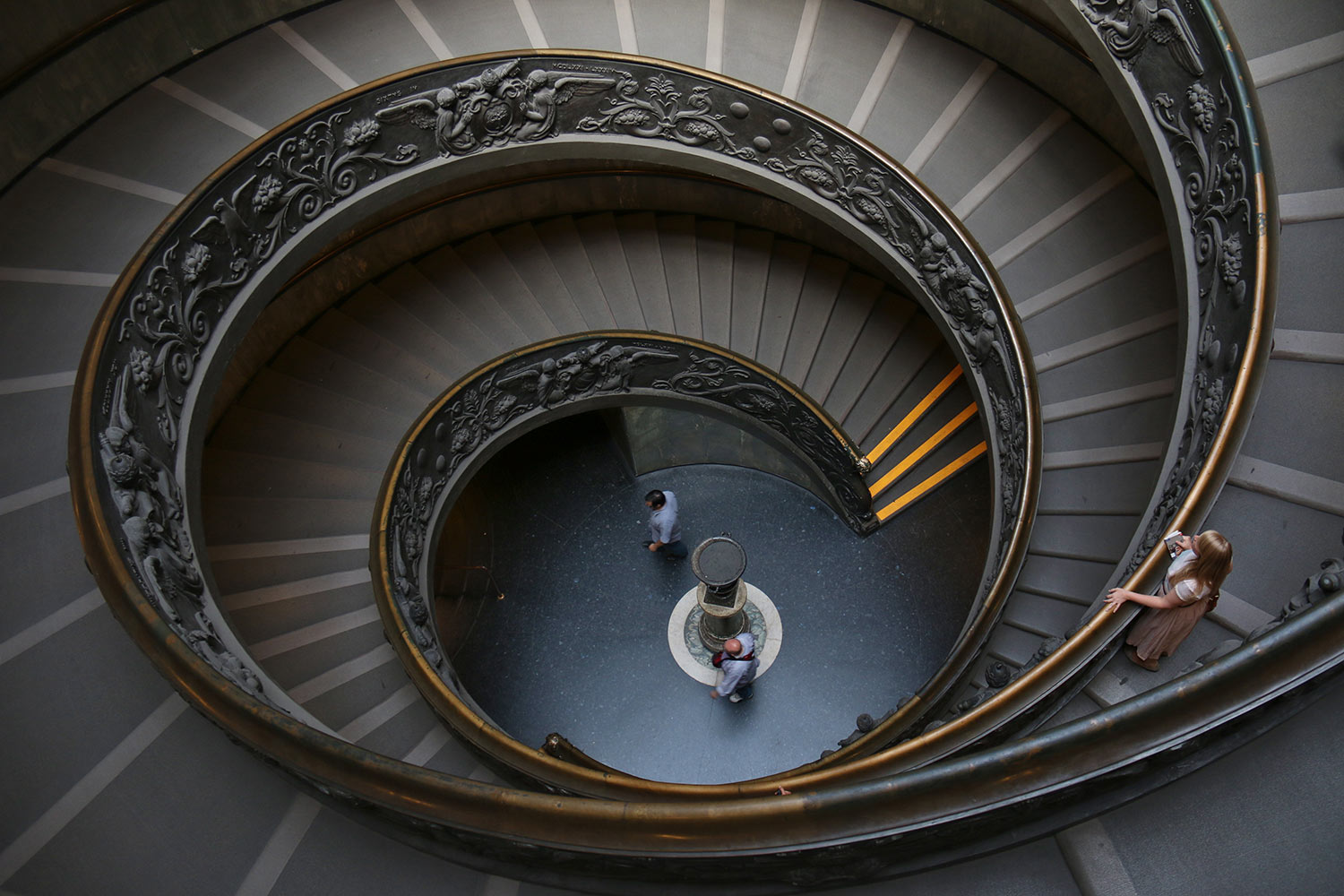 L'escalier de Bramante, Vatican, Vatican, Rome, Italie / Del Bramante stairs, Vatican, Rome, Italy
