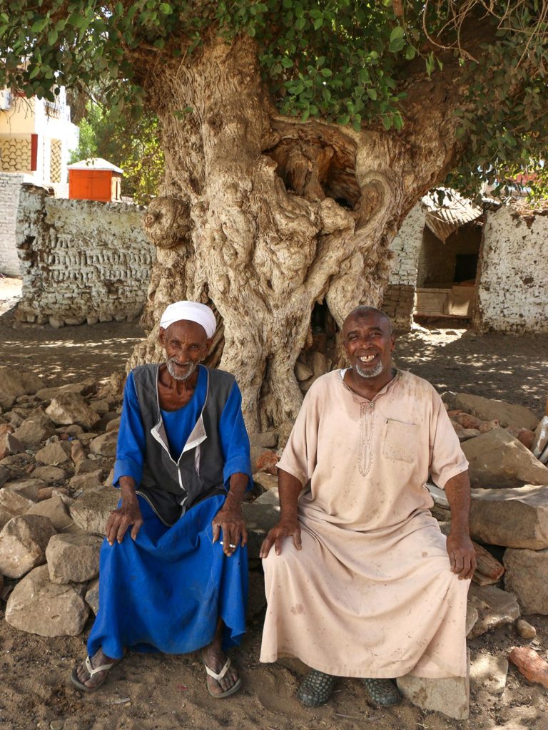 Hommes nubiens, Village nubien, île Éléphantine, Assouan, Égypte / Nubian men, Nubian village, Elephantine Island, Aswan, Egypt