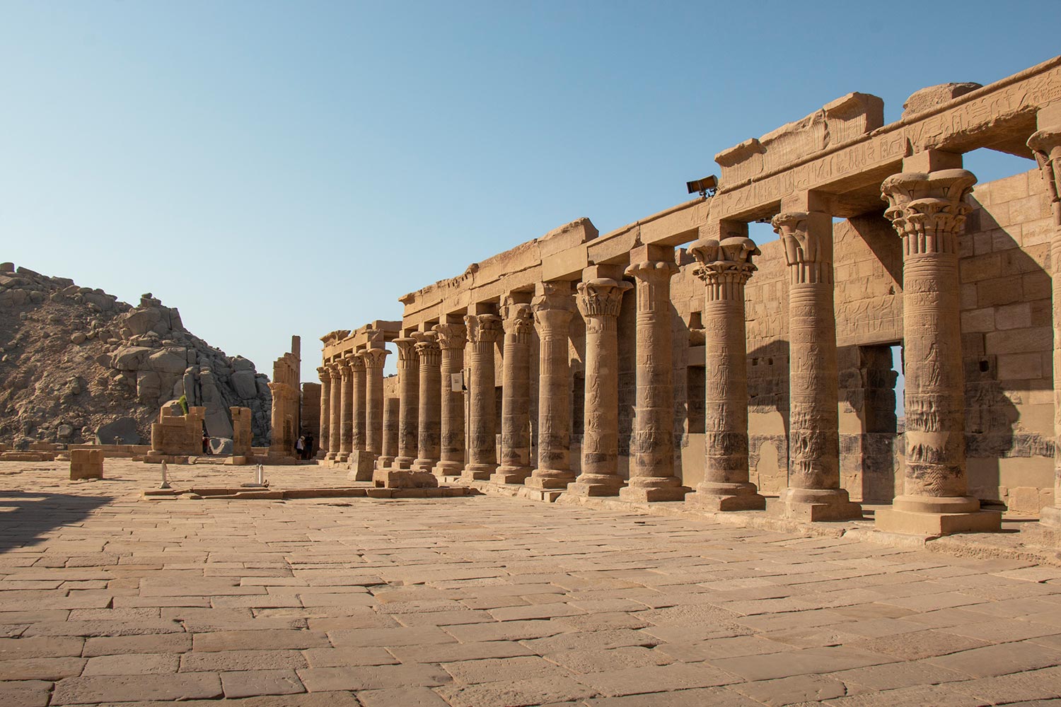 Colonnes, Temple de Philae, Assouan, Égypte / Columns, Philae Temple, Aswan, Egypt