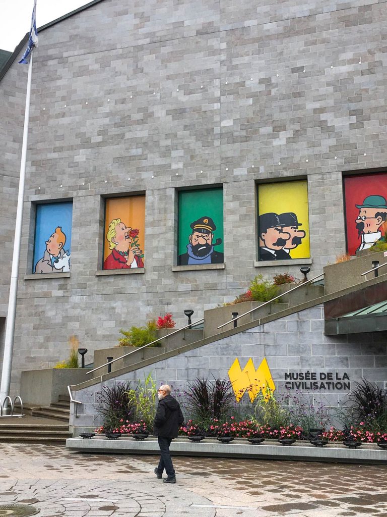 Exposition Tintin et Hergé, Musée de la civilisation, ville de Québec, Canada / Tintin and Hergé exhibition, Museum of Civilization, Quebec City, Canada