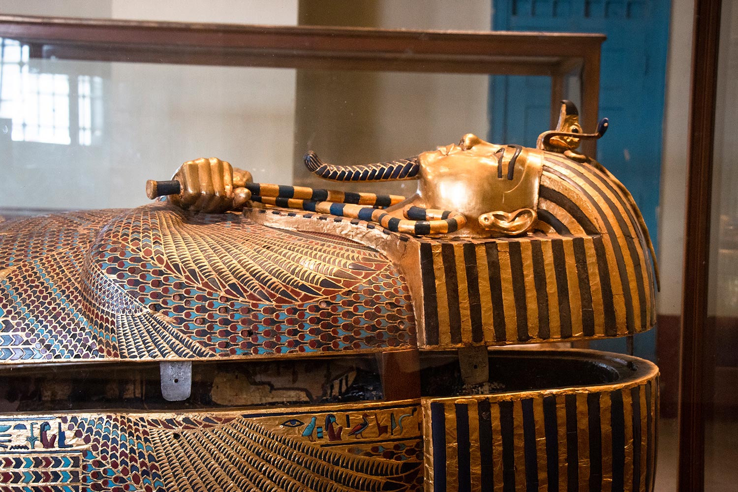 Sarcophage de Toutânkhamon, Musée égyptien, Le Caire, Égypte / Tutankhamun Sarcophage, Egyptian Museum, Cairo, Egypt