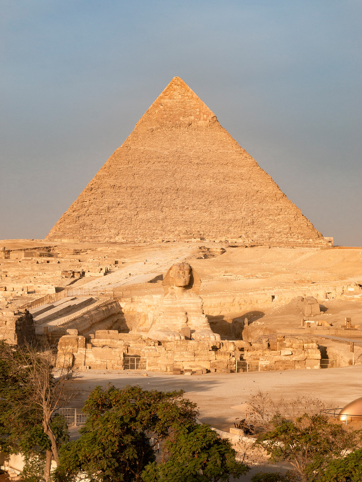 Sphinx depuis l'hôtel Pyramids View Inn, Gizeh, Égypte / Pyramids View Inn Hotel, Giza, Egypt