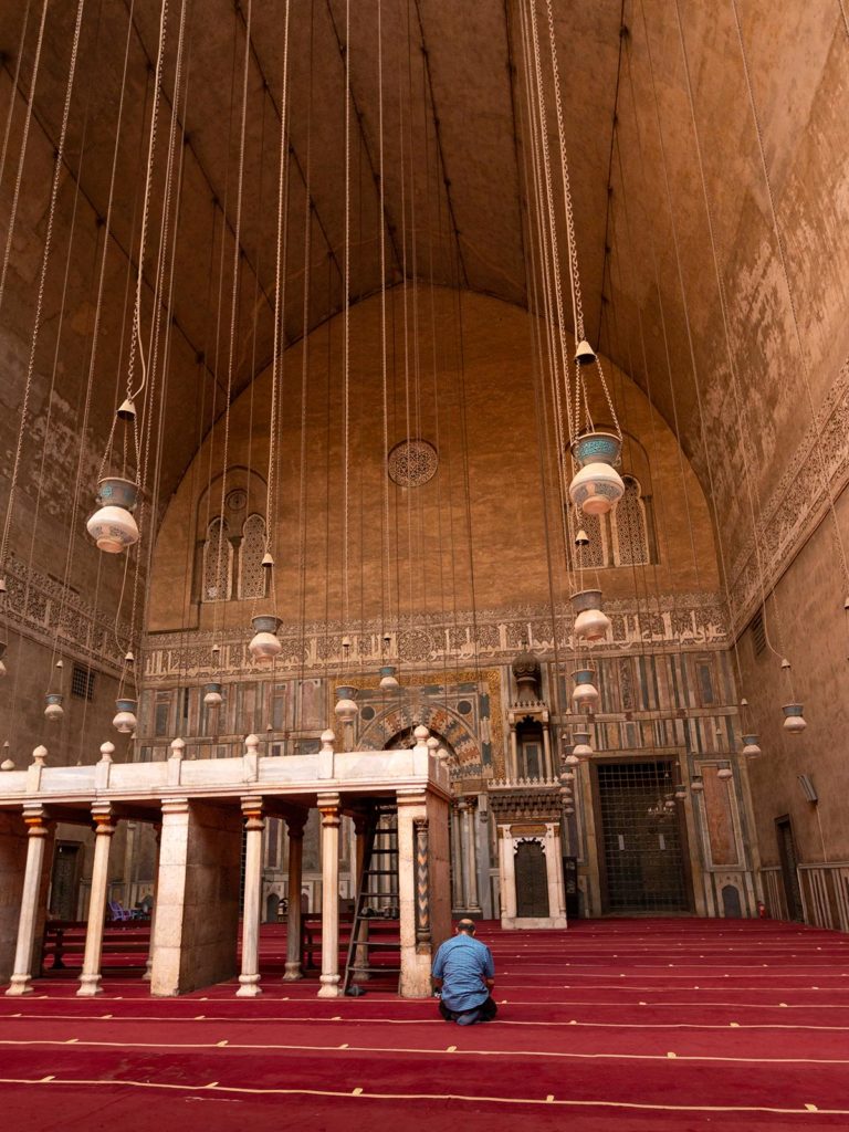 Intérieur, Mosquée Sultan Hassan, Le Caire, Égypte / Interior, Sultan Hassan Mosque, Cairo, Egypt