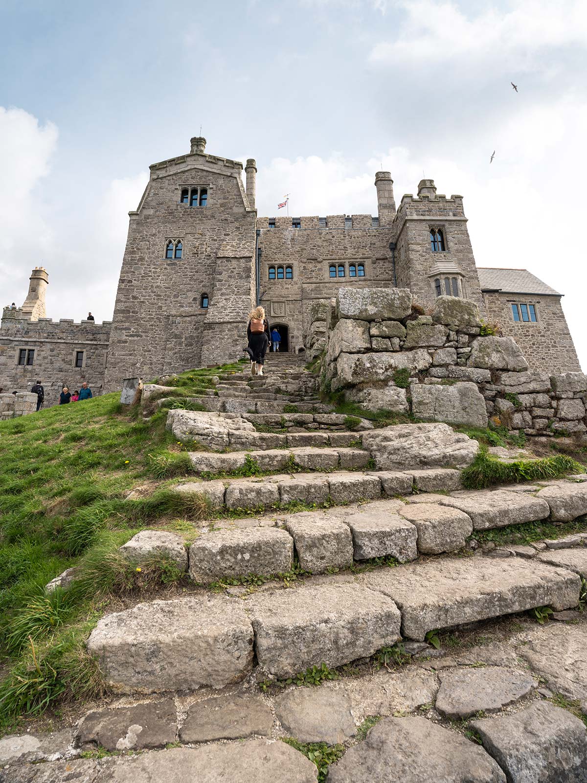 Entrée, château mont St-Michel, Cornouailles, Angleterre / St Michael’s Mount Castle Entrance, Cornwall, UK