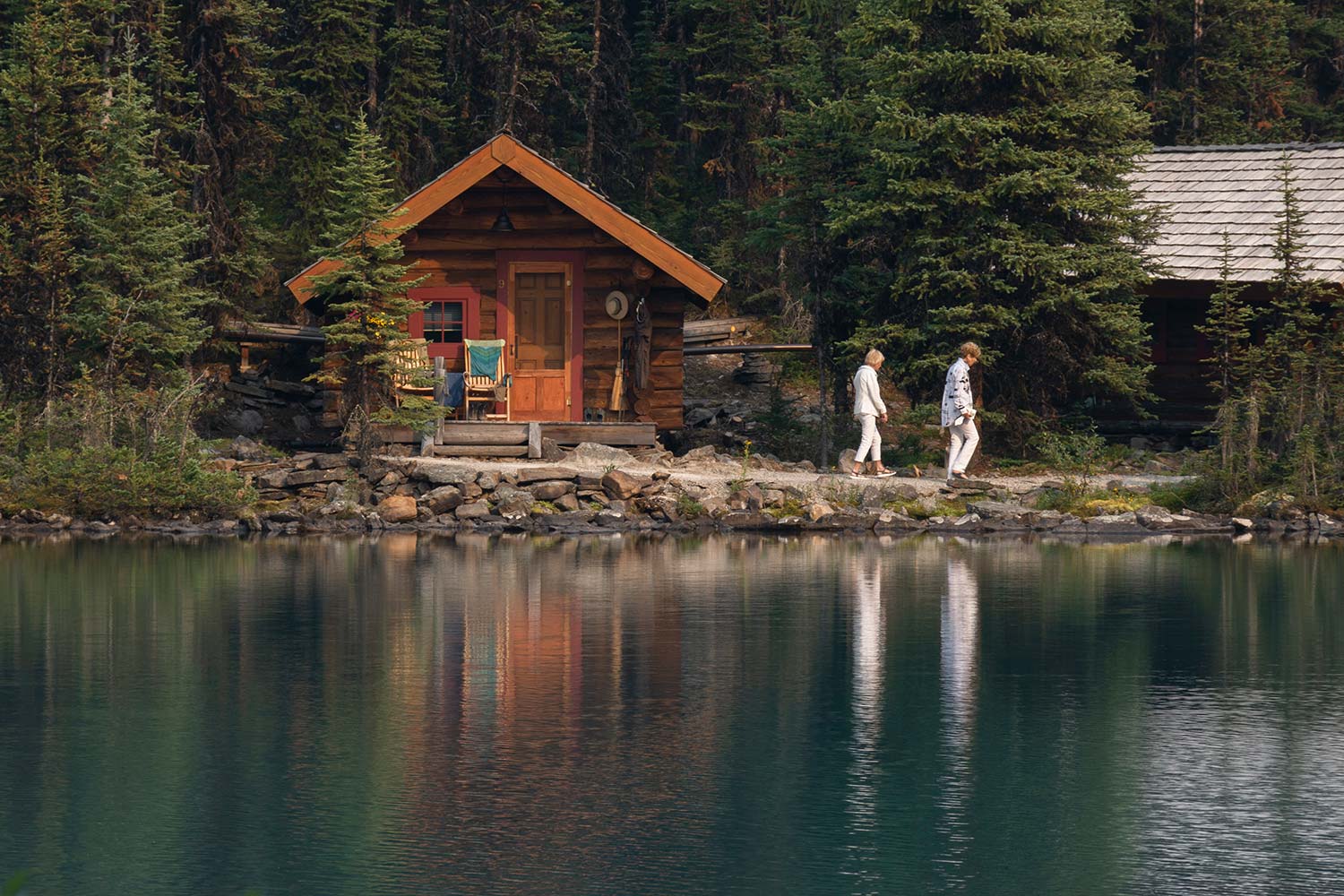 Lodge du Lac O'Hara, Parc National Yoho, Rocheuses canadiennes, Canada / O'Hara Lake Lodge, Yoho National Park, Canadian Rockies, Canada