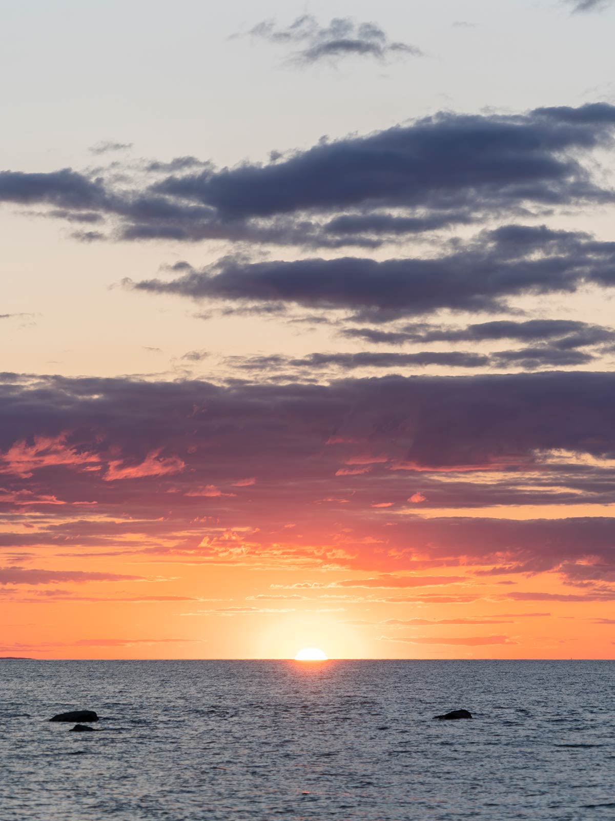 Coucher de soleil, Tidal Flats, Brewster, Cape Cod, Massachusetts, États-Unis / Sunset, Brewster Tidal Flats, Cape Cod, Massachusetts, USA