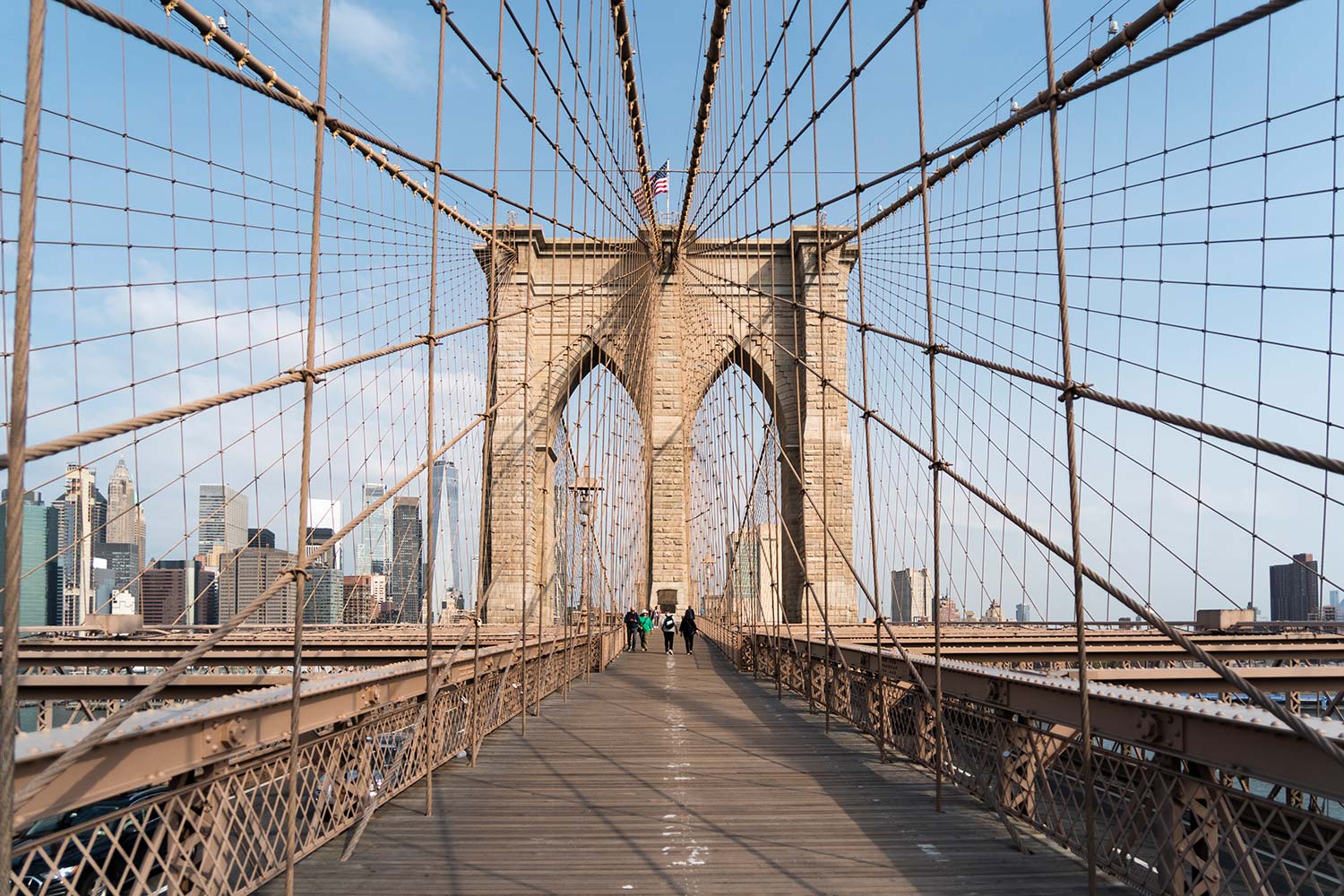 Pont de Brooklyn, Brooklyn, New York, NY, États-Unis / Brooklyn Bridge, Brooklyn, New York, NYC, USA
