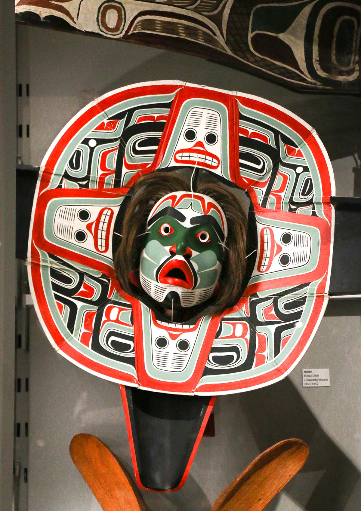 Masque, Beau Dick, Musée d'Anthropologie à UBC, Vancouver, Colombie-Britannique, Canada / Mask, Beau Dick, Anthropology Museum at UBC, Vancouver, BC, Canada