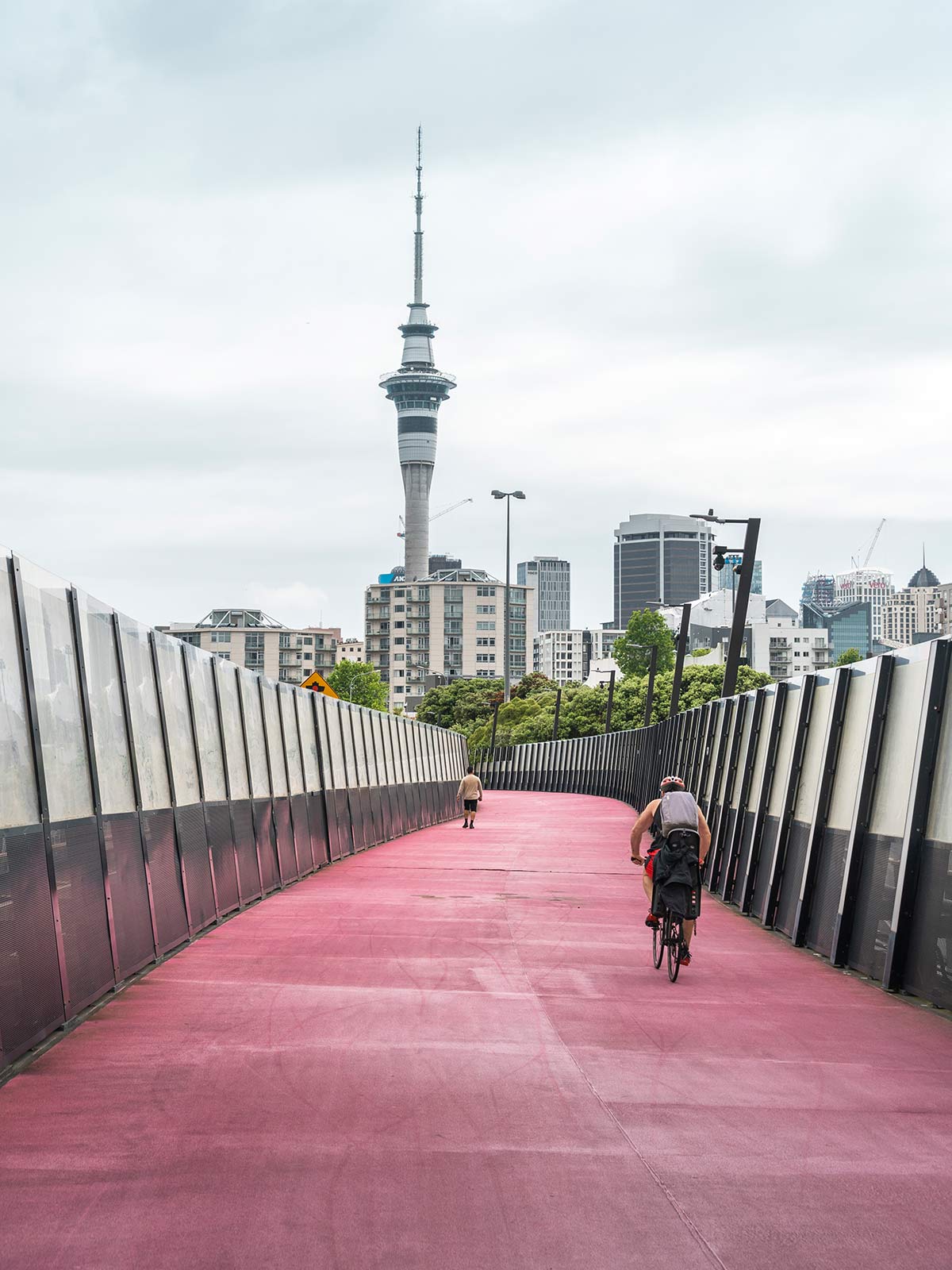 Bicyclette, LightPath, Sky Tower, Auckland, Nouvelle-Zélande / Bike, LightPath, Sky Tower, Auckland, New Zealand, NZ
