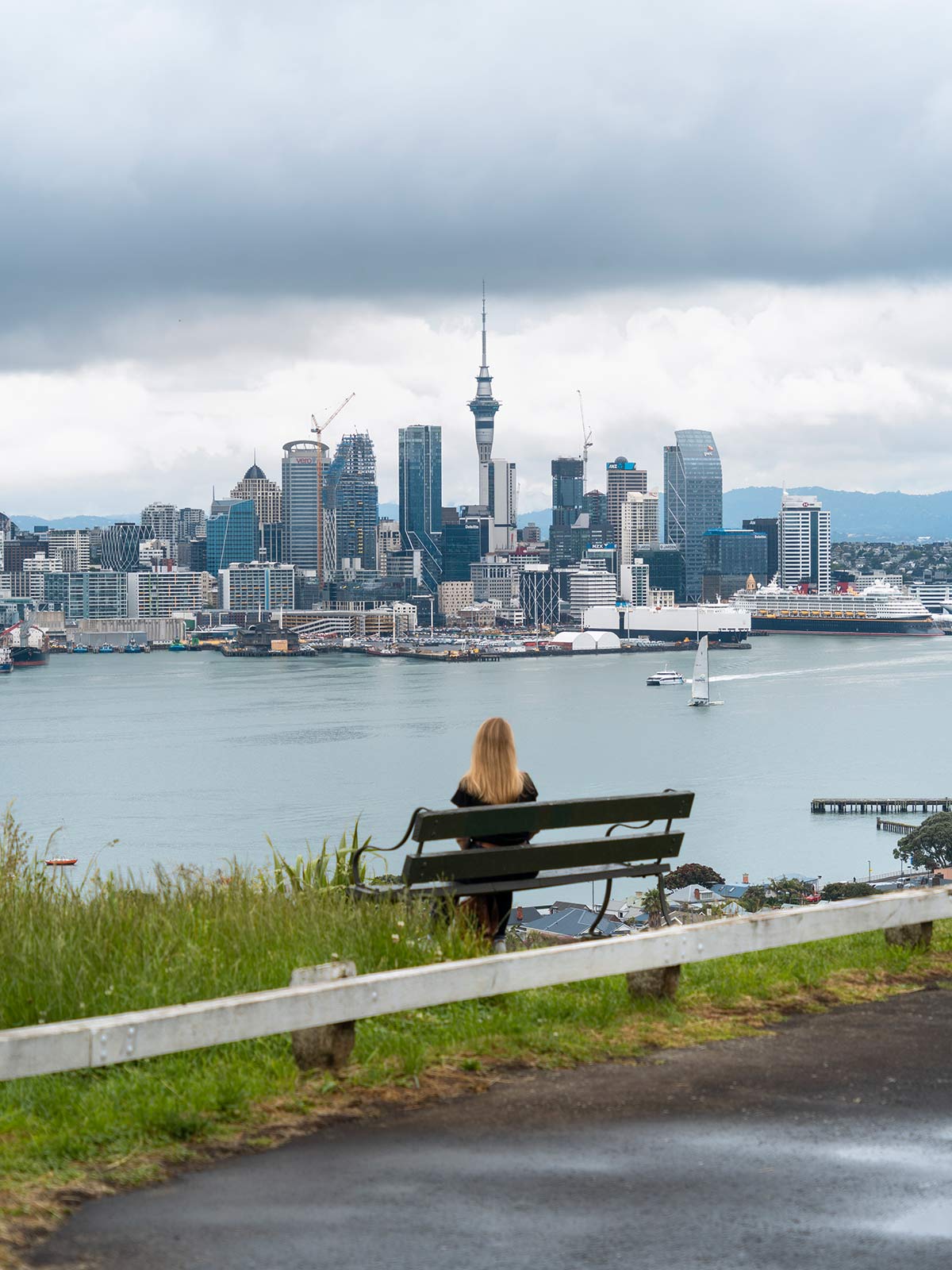 Mont Victoria, Devonport, Auckland, Nouvelle-Zélande / Mount Victoria, Devonport, Auckland skyline, New Zealand, NZ