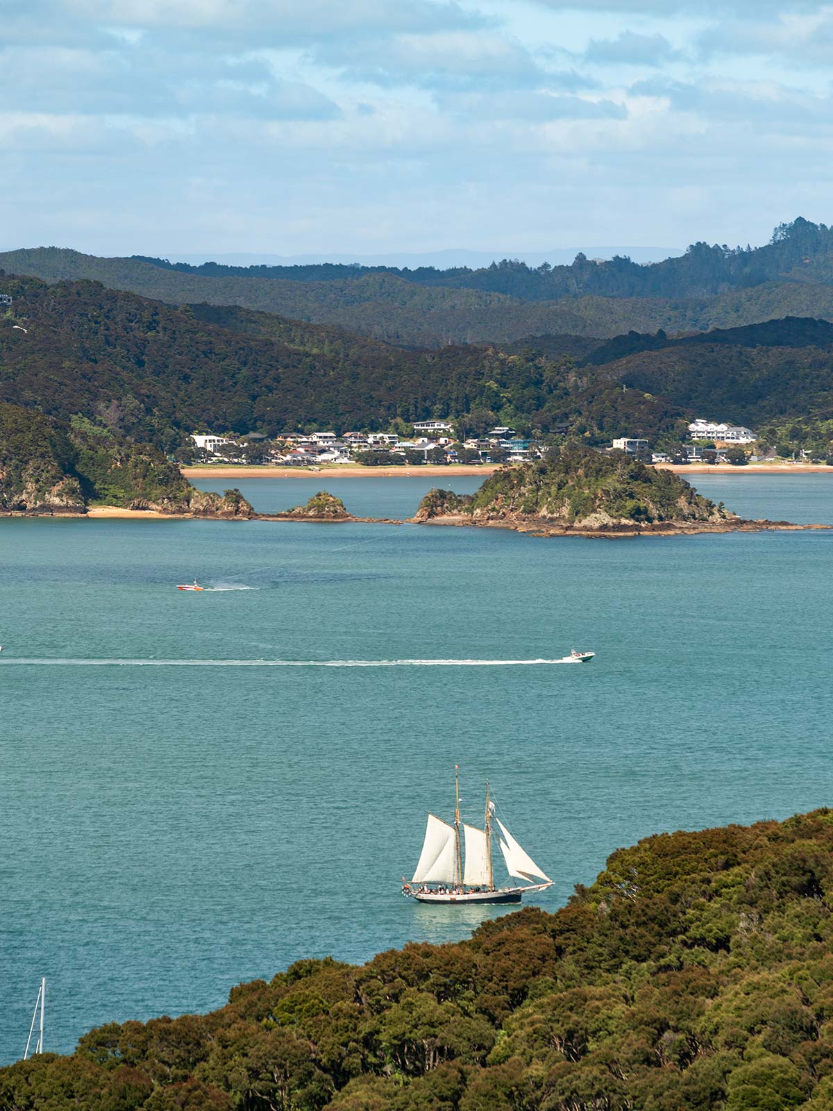 Voilier, Russell, Paihia, Bay of Islands, Nouvelle-Zélande / Ship, Russell, Paihia, Bay of Islands, New Zealand, NZ