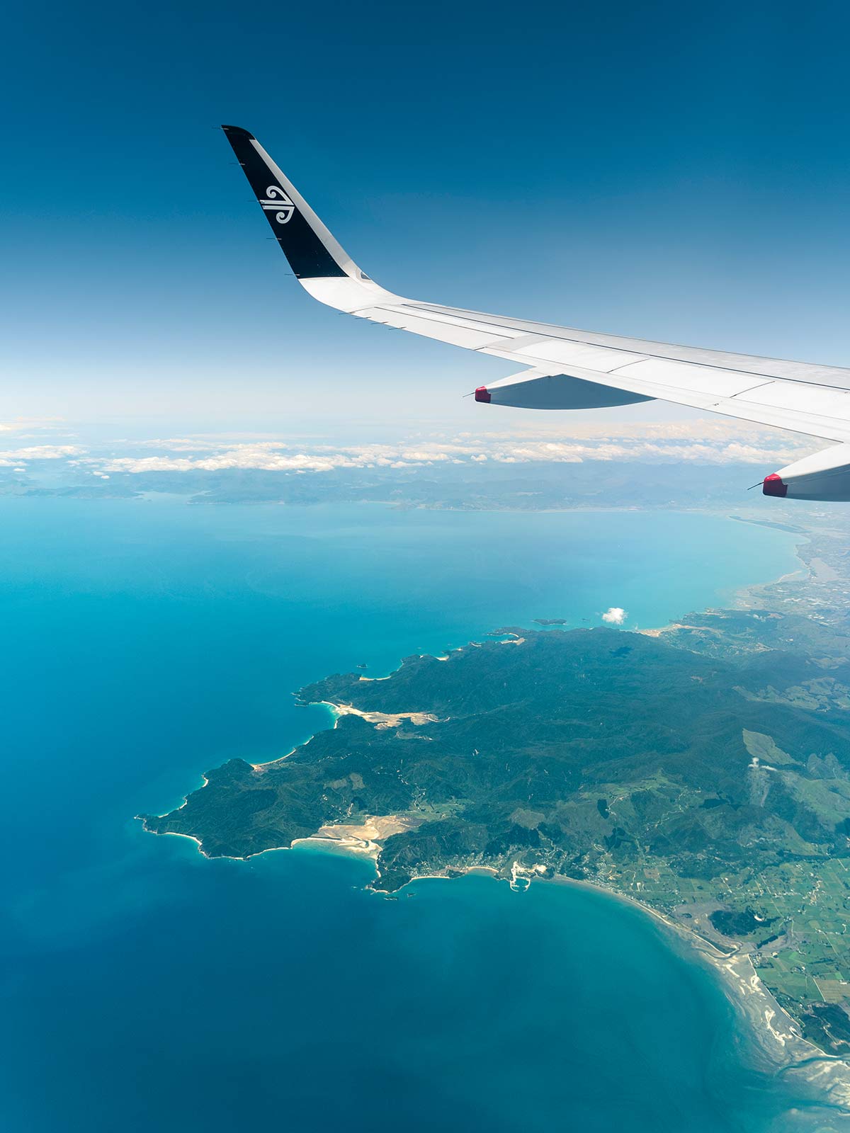 Air New Zealand, Abel Tasman, Nouvelle-Zélande / Air New Zealand flight over Abel Tasman, NZ