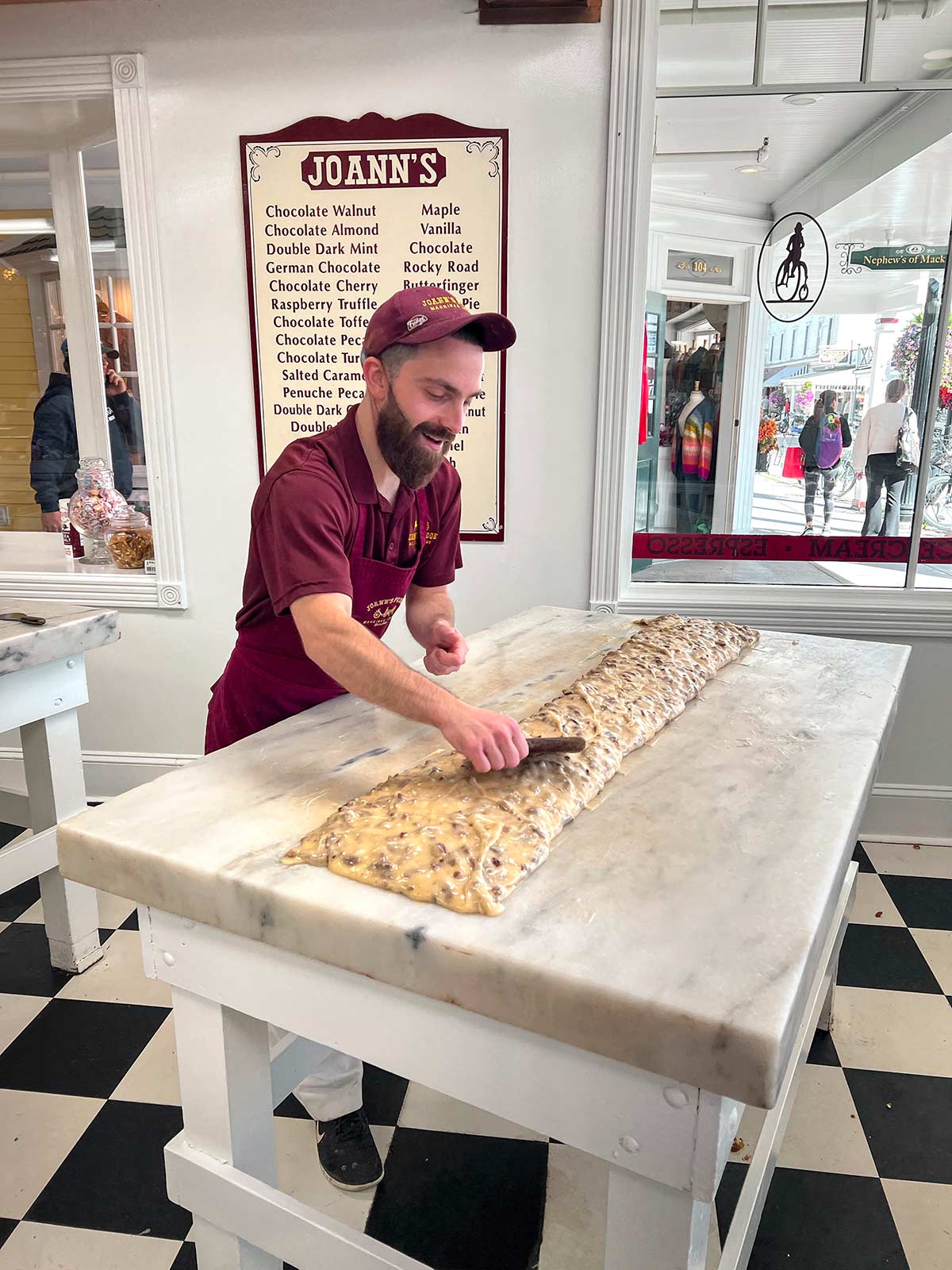 Joann’s Fudge, Mackinac Island, Michigan, États-Unis / Joann’s Fudge, Mackinac Island, Michigan, USA