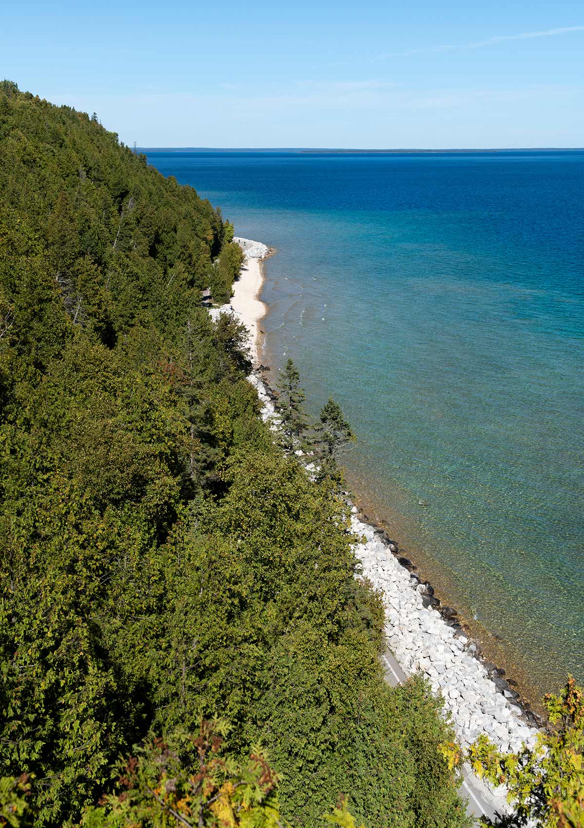 Lac Huron, Mackinac Island, Michigan, États-Unis / Huron Lake, Mackinac Island, Michigan, USA