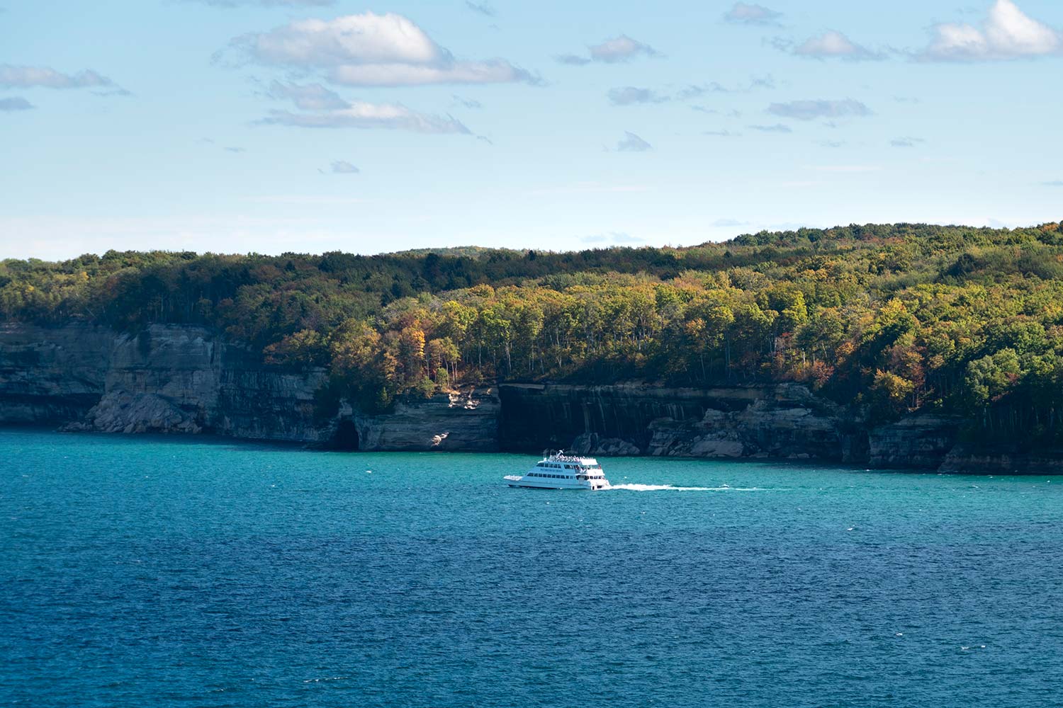 Croisière, Pictured Rocks, Michigan, États-Unis / Cruise, Pictured Rocks National Lakeshore, Lake Superior, Michigan, USA