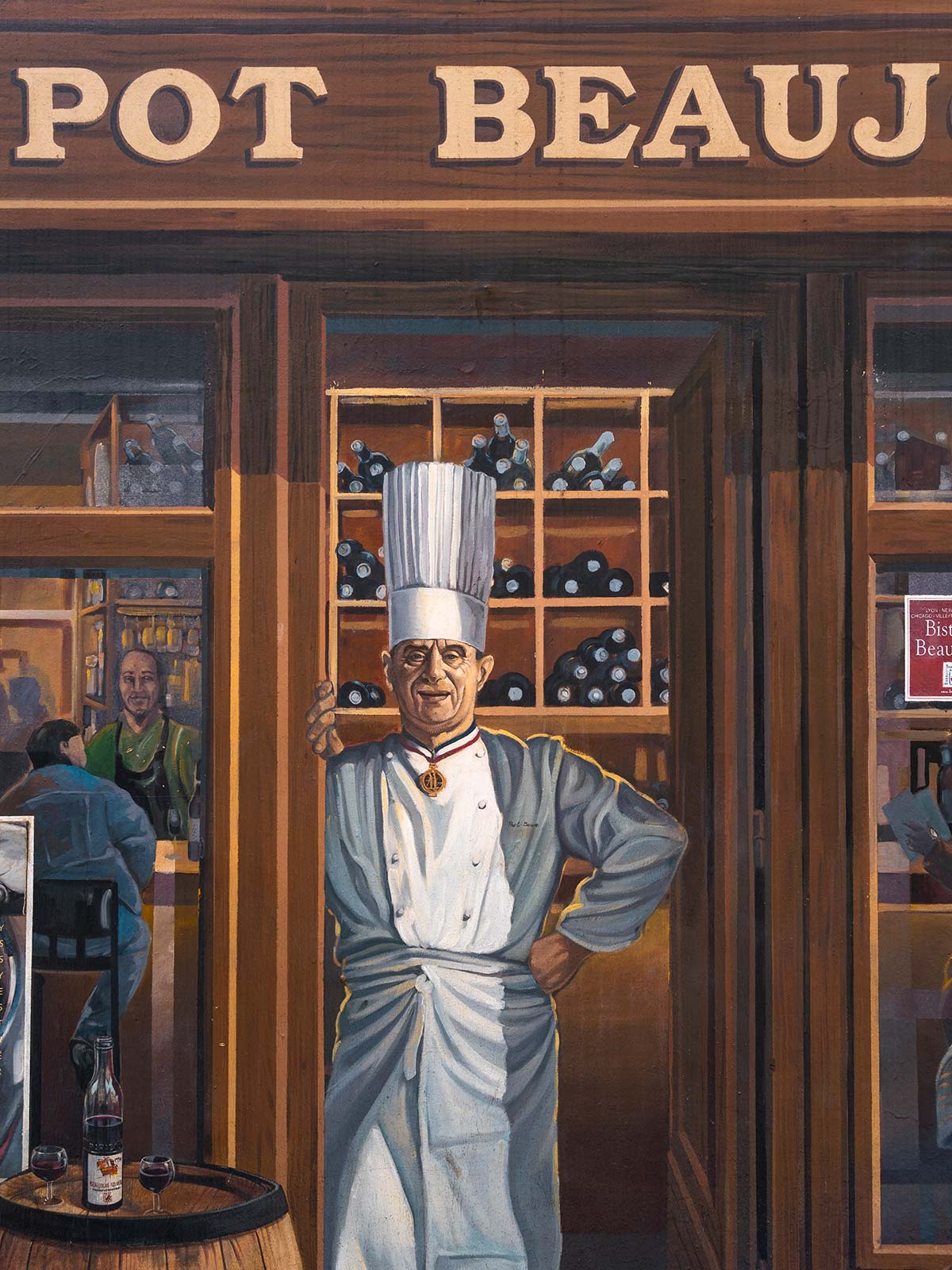 Paul Bocuse, Fresque des Lyonnais, Lyon, France