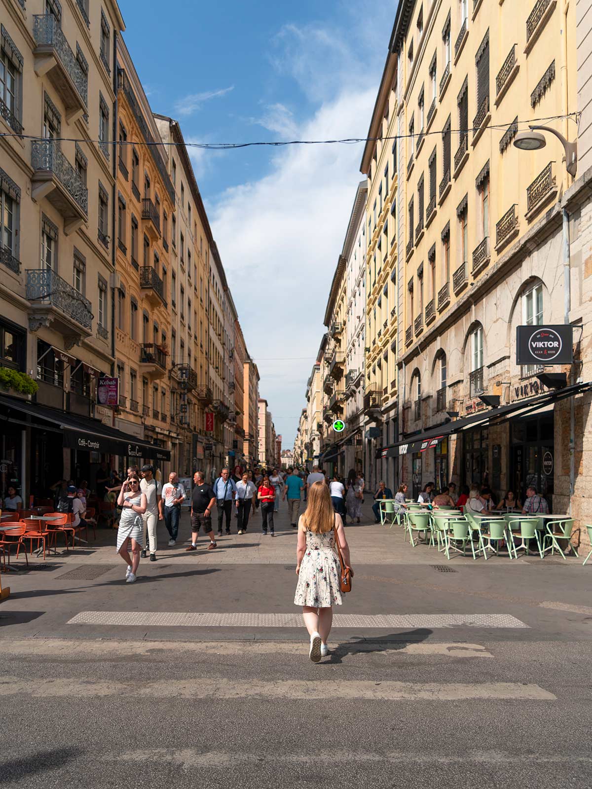 La rue Victor, Lyon, France