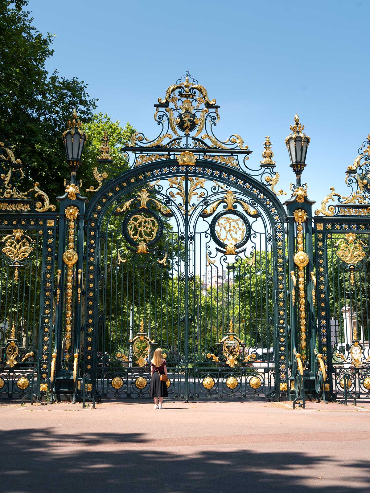 Portes les Enfants du Rhône, Entrée Ouest, Parc de la Tête d'Or, Lyon, France