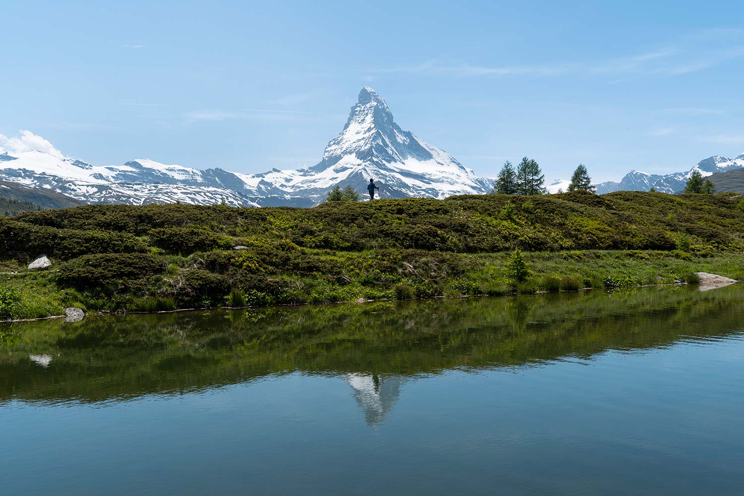 Lac Leisee, Randonnée des 5 Lacs, Mont Cervin, Zermatt, Suisse / Leisee Lake, 5 Lakes Hike, 5-Seenweg, Matterhorn, Zermatt, Switzerland