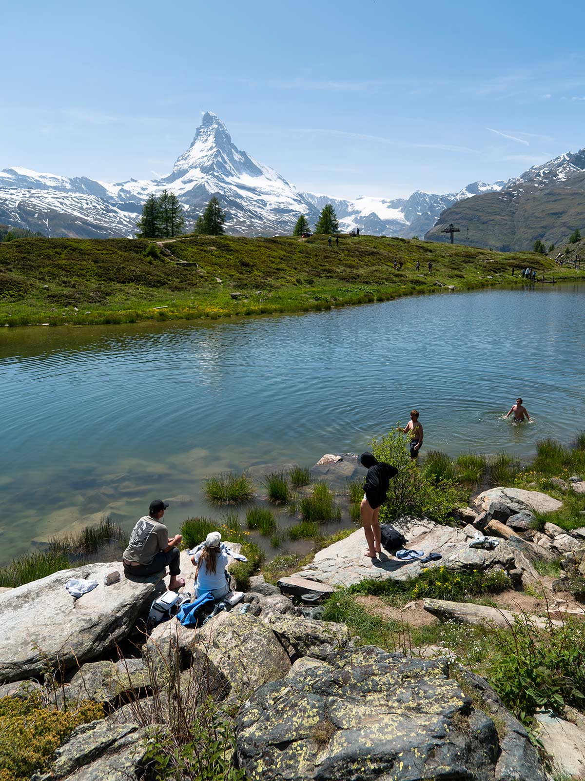Lac Leisee, Randonnée des 5 Lacs, Mont Cervin, Zermatt, Suisse / Leisee Lake, 5 Lakes Hike, 5-Seenweg, Matterhorn, Zermatt, Switzerland