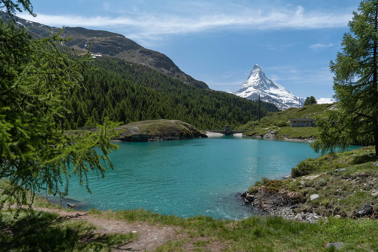 Lac Mosjesee, Randonnée des 5 Lacs, Mont Cervin, Zermatt, Suisse / Mosjesee Lake, 5 Lakes Hike, 5-Seenweg, Matterhorn, Zermatt, Switzerland