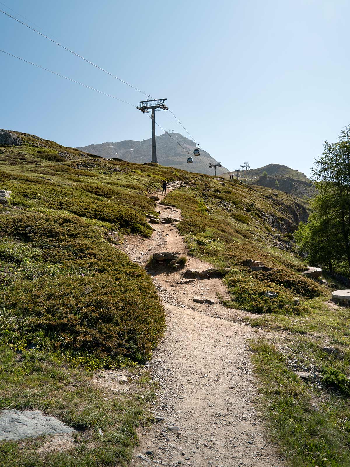 Télécabine Blauherd, Randonnée des 5 Lacs, Zermatt, Suisse / Blauherd Lift, 5 Lakes Hike, 5-Seenweg, Zermatt, Switzerland