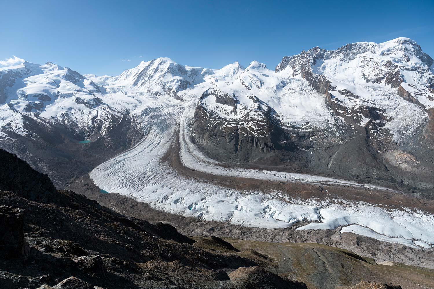 Mont Rose, Pointe Dufour, Glacier du Gorner, Gornergrat, Zermatt, Suisse / Mont Rose, Pointe Dufour, Gorner Glacier, Gornergrat, Zermatt, Switzerland