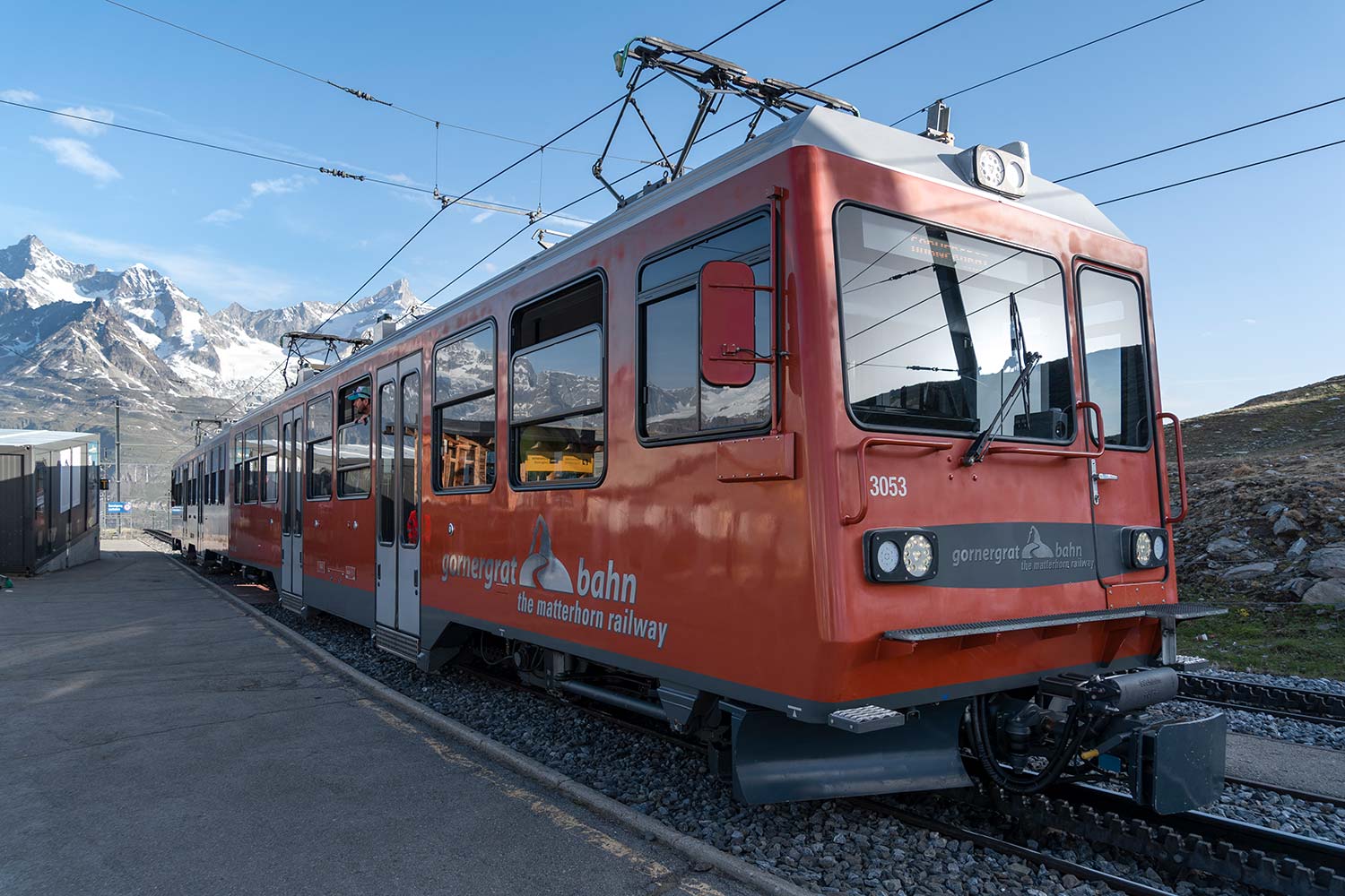 Train du Gornergrat, Zermatt, Suisse / Gornergrat Bahn train, Zermatt, Switzerland