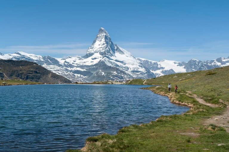 Lac Stellisee, Randonnée des 5 Lacs, Mont Cervin, Zermatt, Suisse / Stellisee Lake, 5 Lakes Hike, 5-Seenweg, Matterhorn, Zermatt, Switzerland