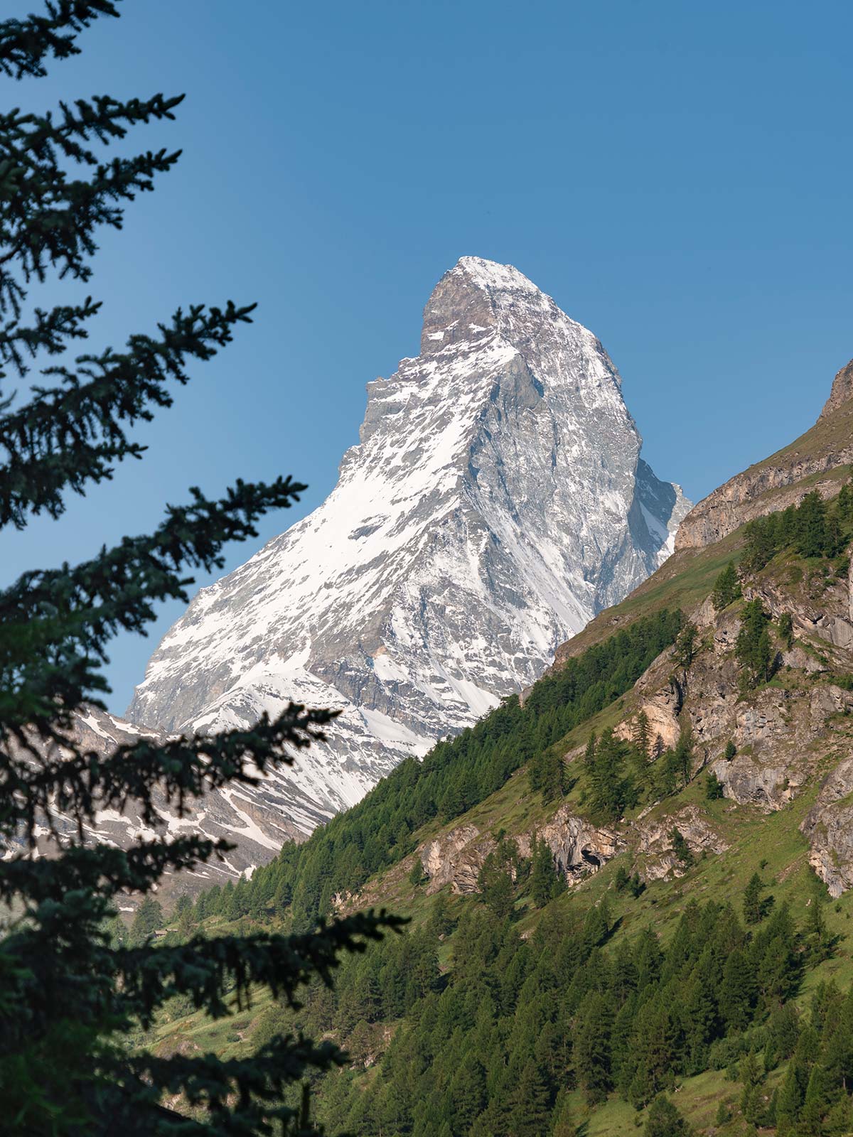 Vue sur le mont Cervin, Appartements Patricia, Zermatt, Suisse / View of the Matterhorn, Apartments Patricia, Zermatt, Switzerland