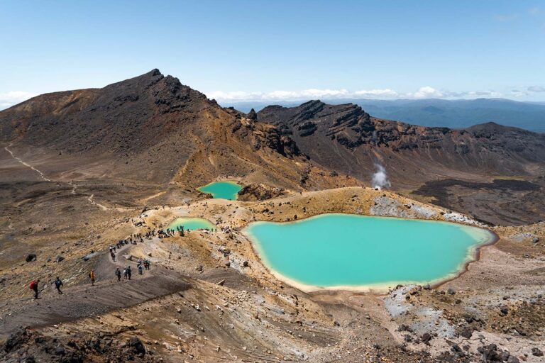 Lacs émeraude, Randonnée Tongariro Alpine Crossing, Nouvelle-Zélande / Emerald Lakes, Tongariro Crossing Walk and Hike, New Zealand